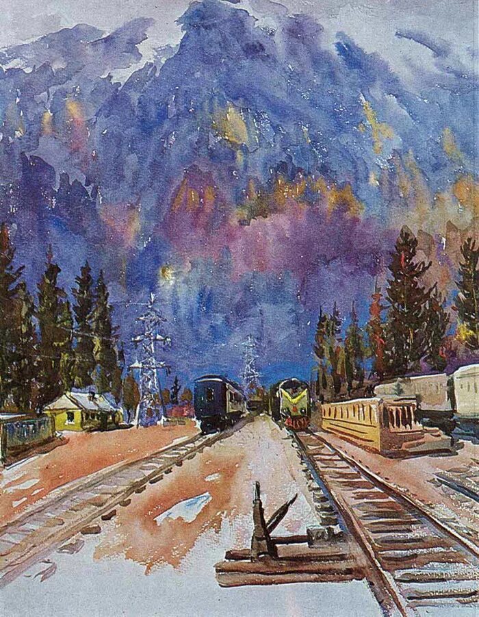 Строим путь железный а короче бам. Строим путь железный а короче бам. Строим путь железный а короче бам. Открытие сквозного движения бам. Байкало -амурская магистраль живопись.