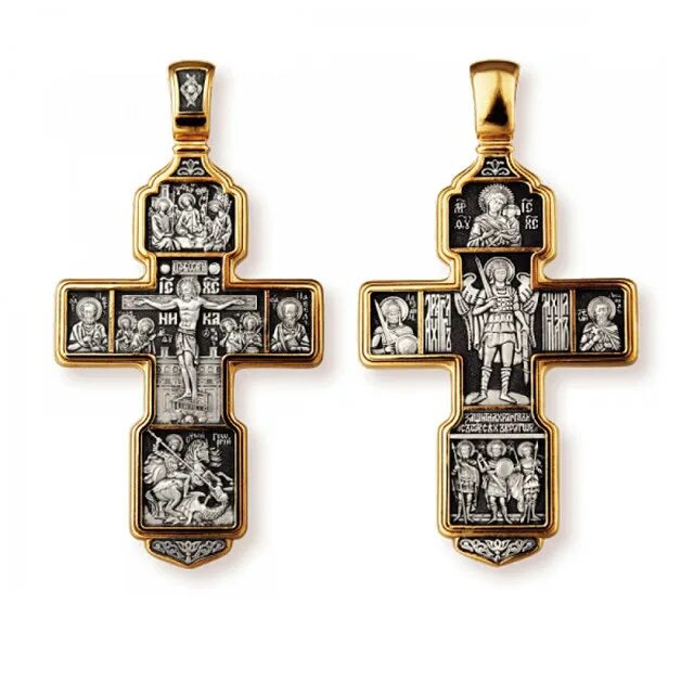 Серебро крест Распятие Христово с предстоящими. Крест "Распятие. Святая Троица.. Какие есть православные кресты