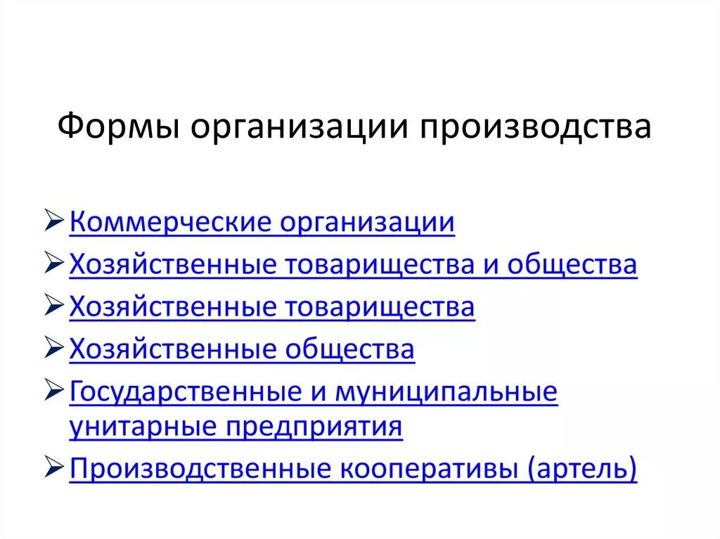 Формы производства правил. Формы организации производства. Основные формы организации производства. Формы организации промышленного производства. Организационные формы производства.