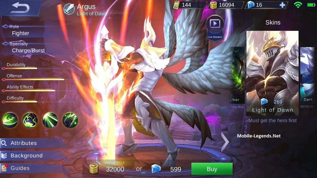 Мета февраль мобайл. Аргус mobile Legends. Скины мобайл Легендс Аргус. Аргус рассвет. Аргус mobile Legends картинки.