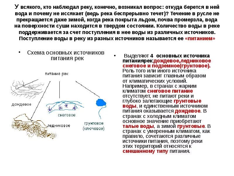 Выберите верное определение реки