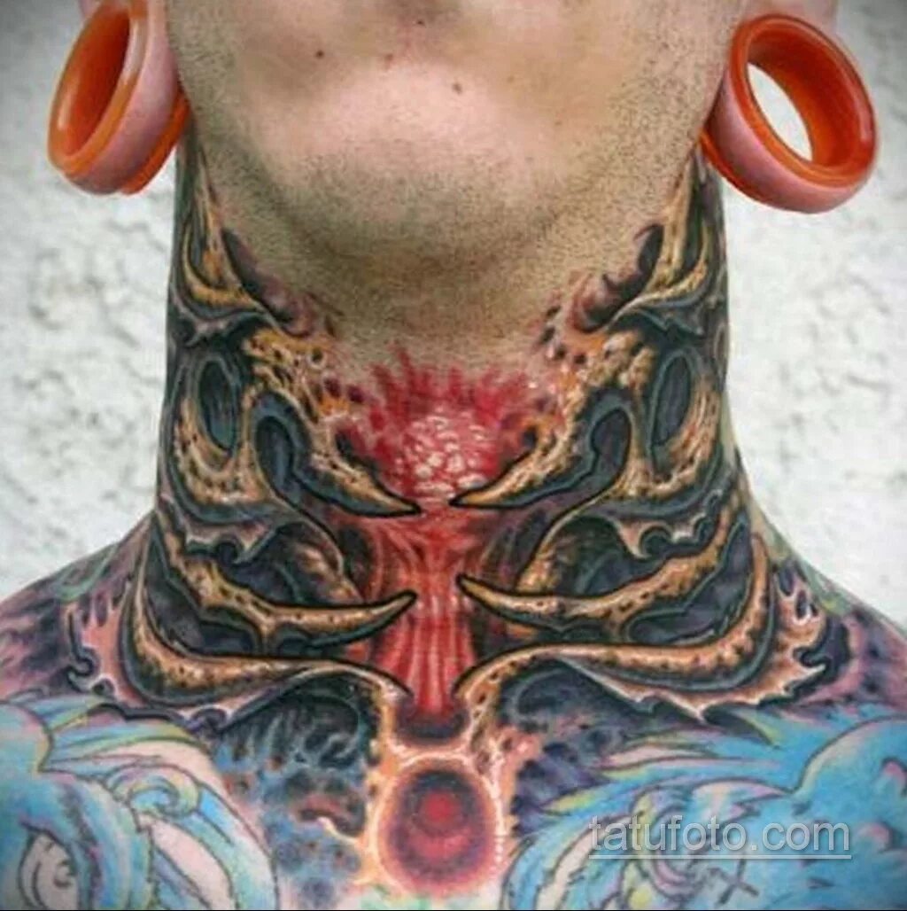 Японское тату на шее. Тату на шее. тату на шее цветные. тату на шее мужские. тату на горле мужские.