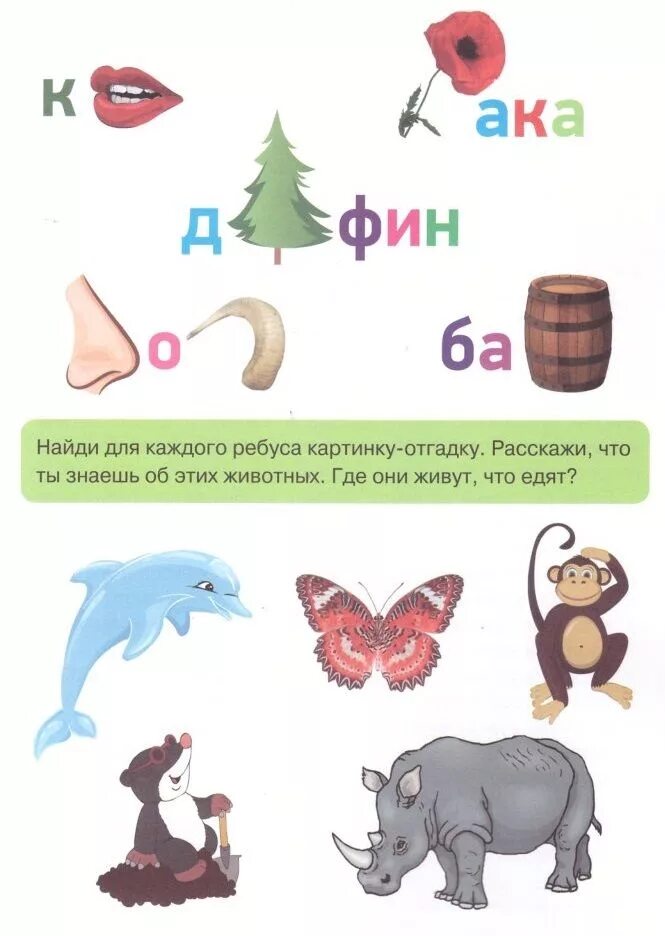 Слова для ребусов для детей