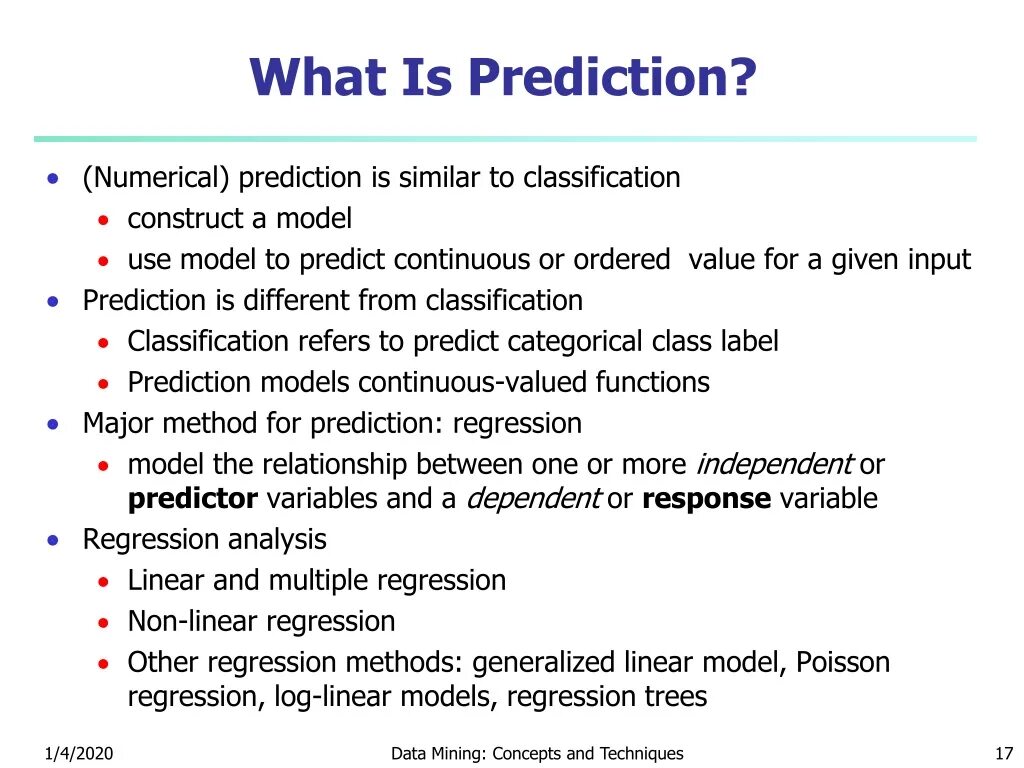 Predict method