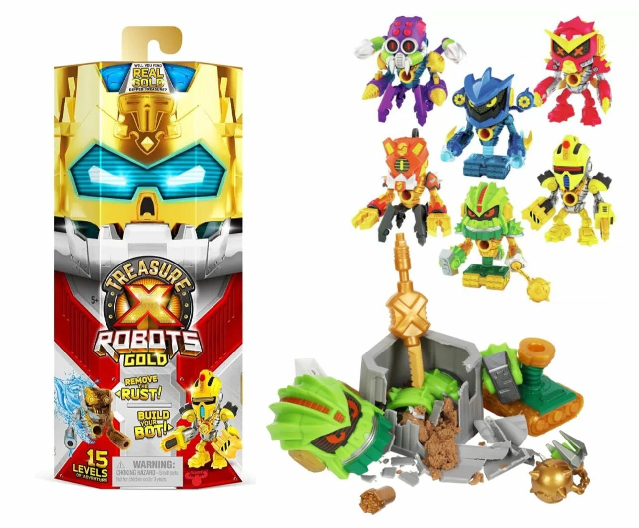 Treasure robot. Gold robot.