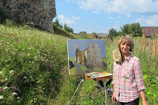 Natali aleksandrovna чусовой. Староуткинск пленэр. Художник на пленэре Чусовой.