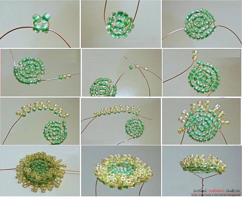 Делать из бисера легко. Цветы из бисера. Простые поделки из бисера. Плетение бисером цветы для начинающих. Цветы из бисера пошагово.
