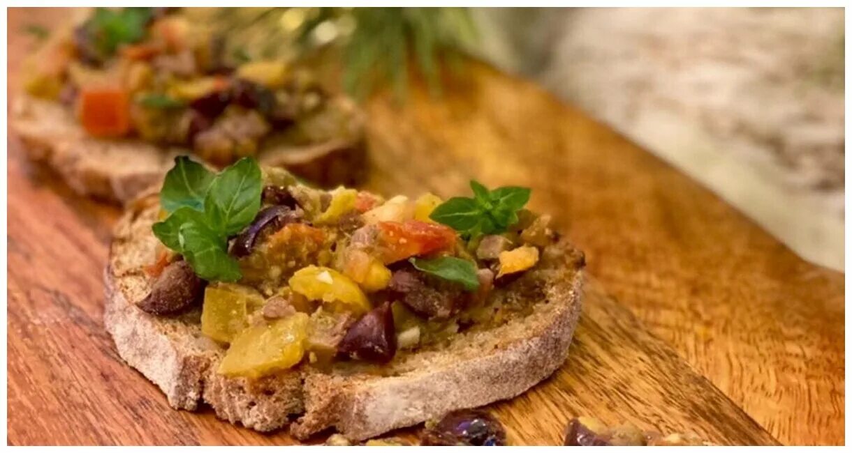 брускетта из оливок халкидики