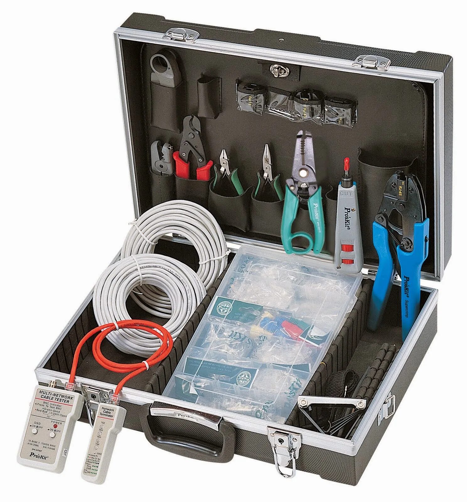 Инструменты сетевой безопасности. Инструменты нетворкинга. Spc260b Deluxe Telco installer Tool Kit, Zipper Case. Installation Kit.