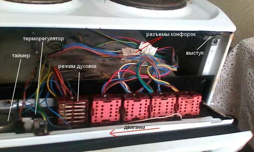 Почему не включается духовка. Эл плита Индезит k1e1 электросхема. Колодка подключения электроплиты Индезит.