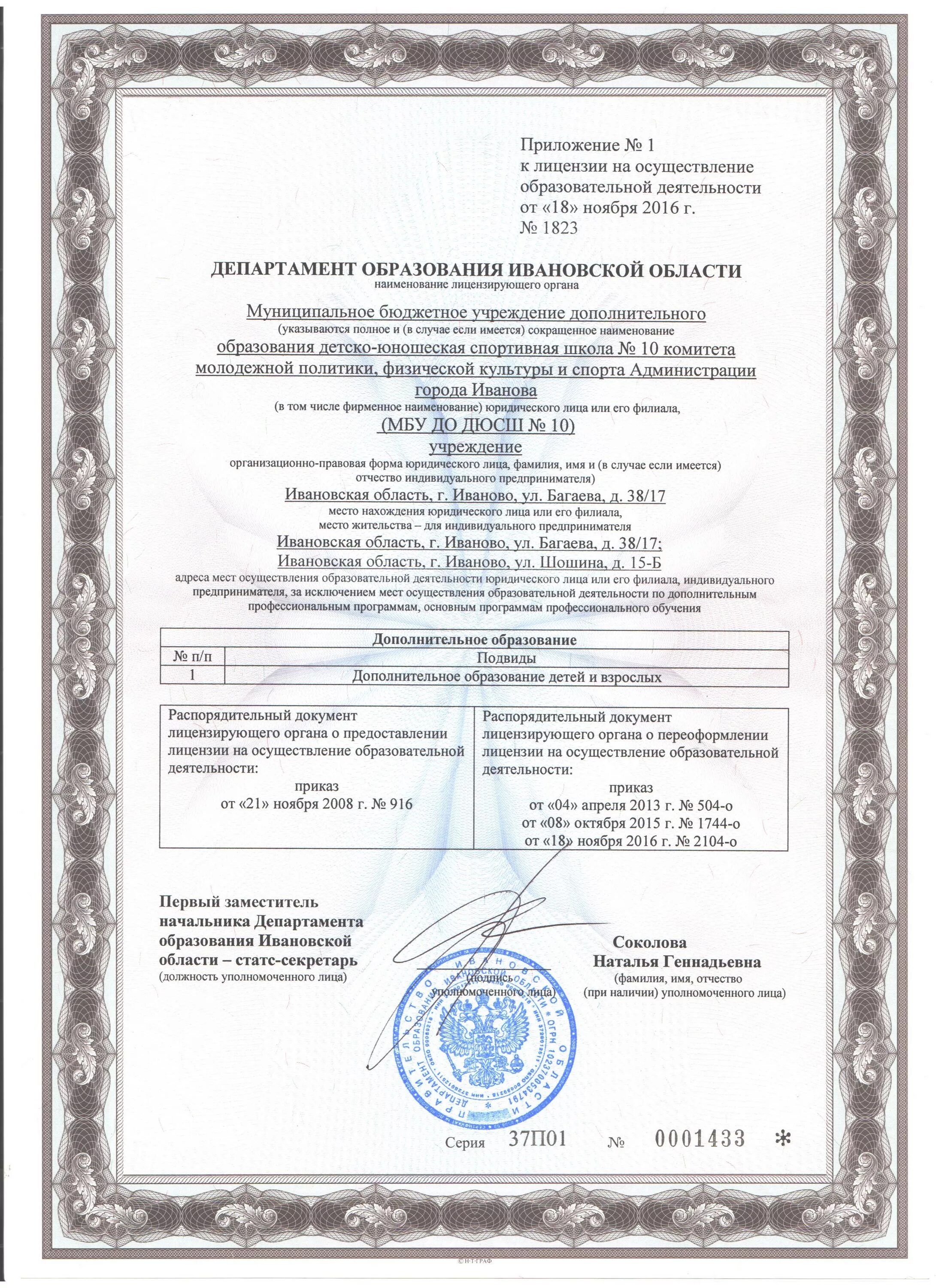 правовая форма спортивного учреждения. лицензия на вакцину. спортивная лицензия. лицензия. лицензия 42л01 № 0003303.