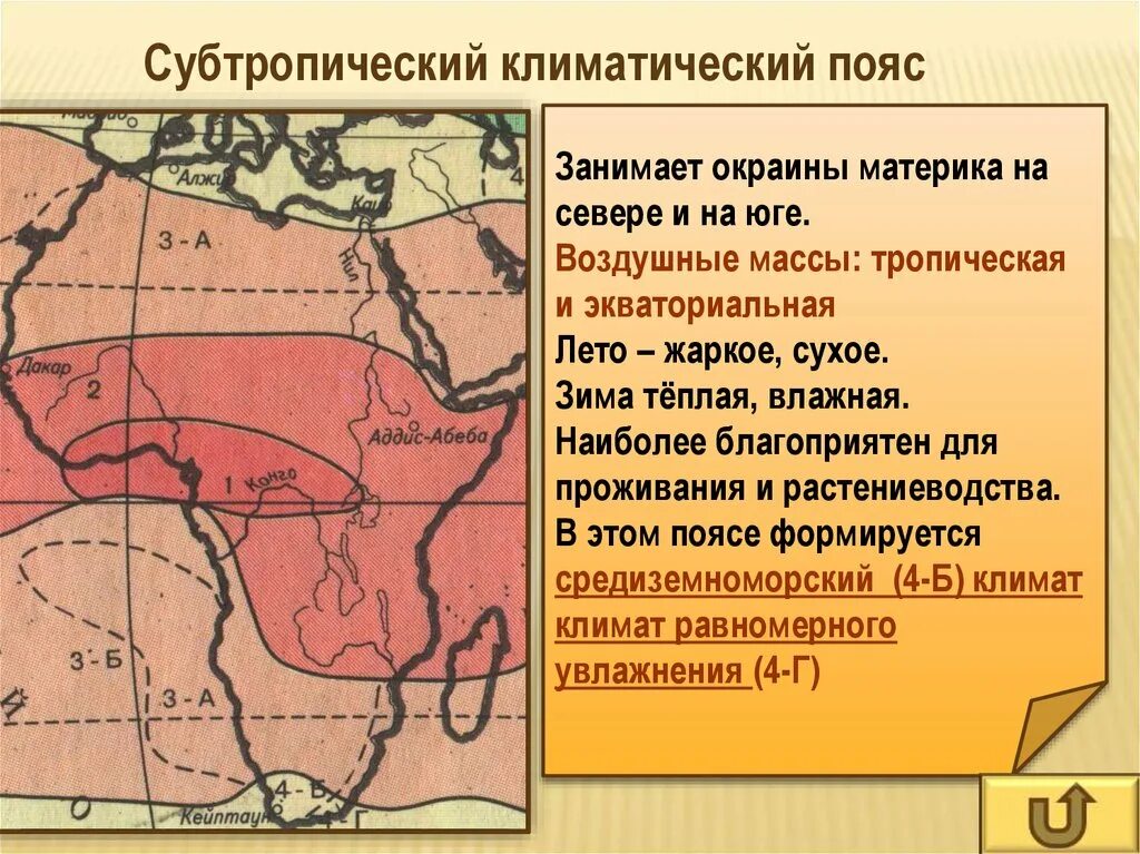 Умеренные воздушные массы летом и зимой