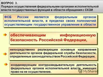Основные направления осуществления государственной власти