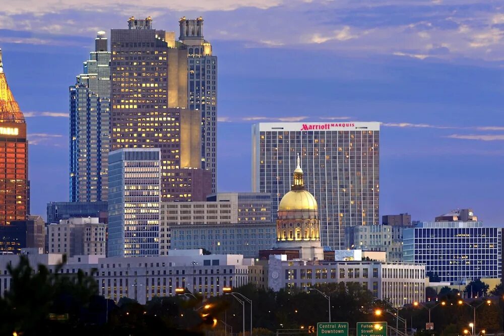 Маркиз Марриотт Атланта. Атланта (Джорджия). Atlanta Marriott Marquis. Город Атланта штат Джорджия.