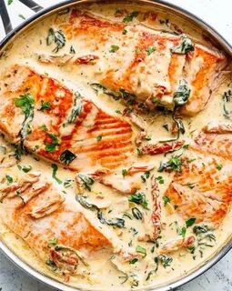 Вкусная форель в сливках
