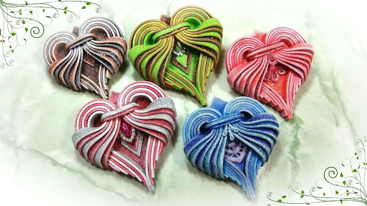 Сердечко из фоамирана. Сердечки из фоамирана. новогодние игрушки из фоамирана сердечки. елочные игрушки из фоамирана лерита. сердечки из фоамирана своими.