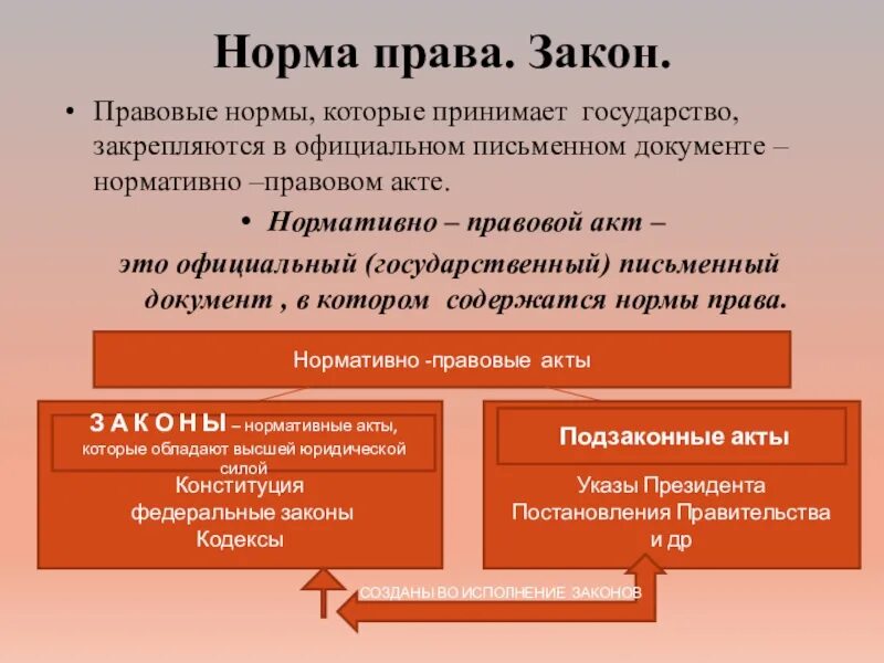 Правовые нормы федерального государства