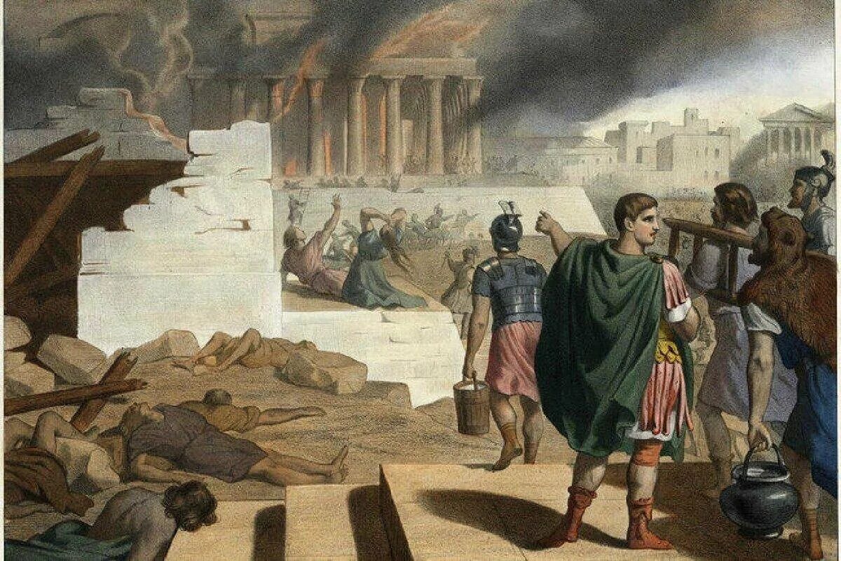 Разрушение и воскрешение империи. Осада иерусалима титом. франческо айец разрушение храма в иерусалиме. разрушение титом храма в иерусалиме.