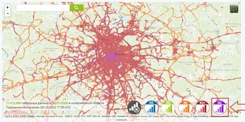 Карта покрытия мтс московская область 2024