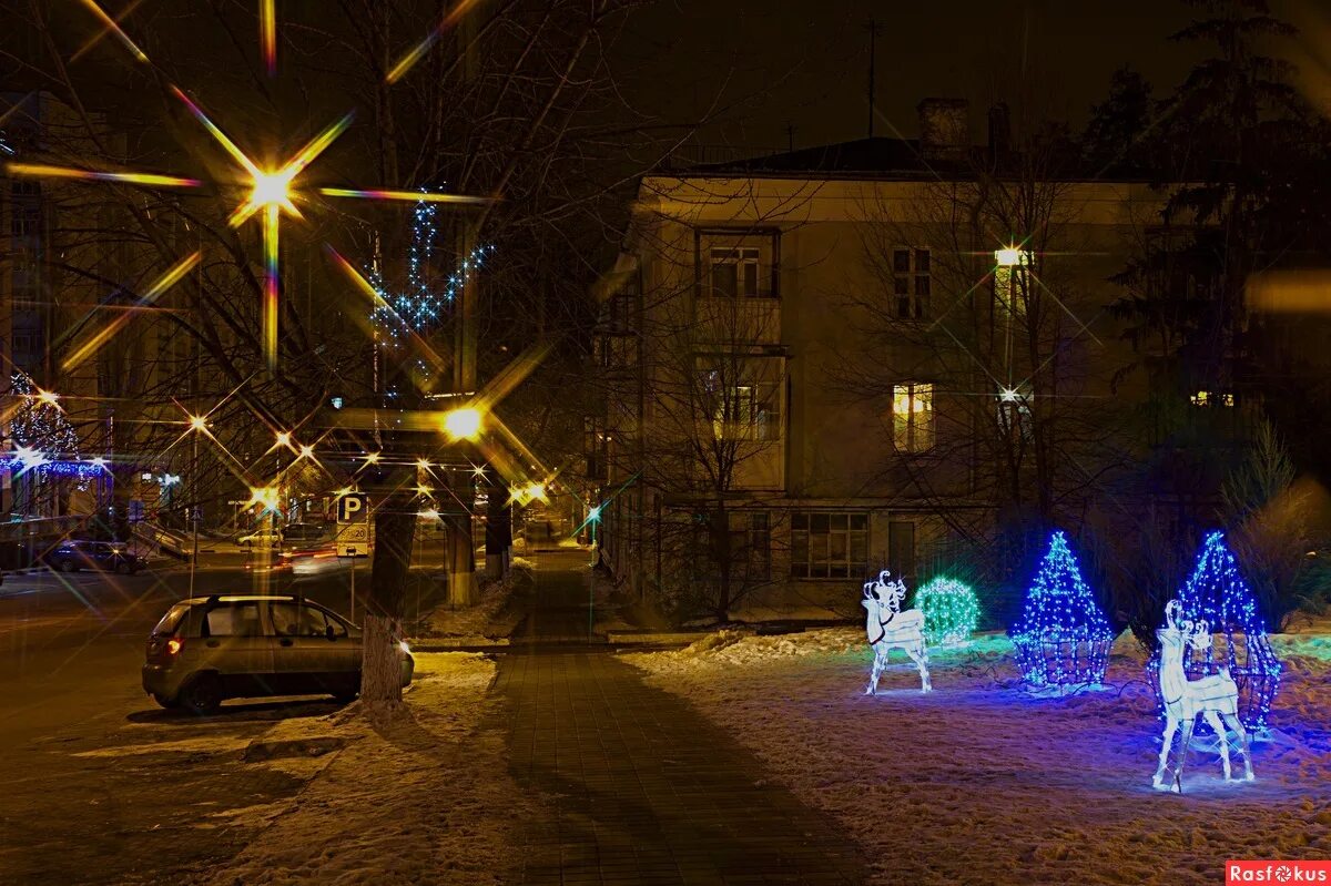 Новогодний Ейск-без снега. Фотография из альбома Зимний Ейск 2014-2015 - 4 из 4 