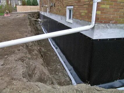 Отвести воду от фундамента уже построенного дома