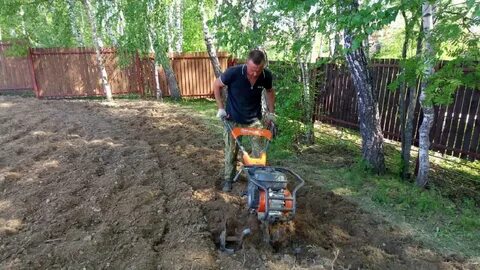 Выровнять участок культиватором