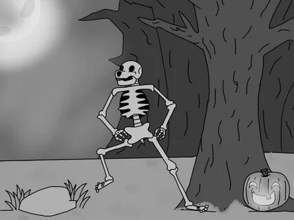 Original spooky scary skeletons