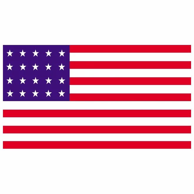 Все флаги америки. Флаг США В 1818. Флаг Северной США. Северные штаты Америки флаг. Альтернативный флаг США североамериканский Союз.
