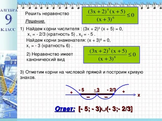 Решите неравенство 2 x 3 5