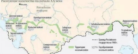 Где проживают казаки