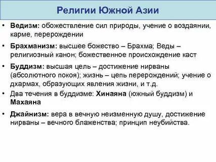Религии азии