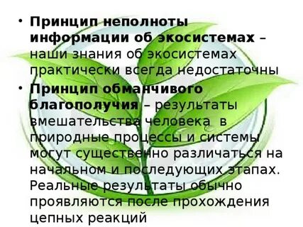 Принципы благополучия
