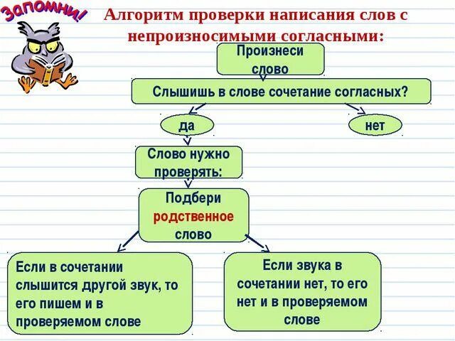 Проверишь слышимая. Алгоритм проверки непроизносимых согласных в корне слова. Алгоритм написания слов с непроизносимой согласной 2 класс. Непроизносимые согласные алгоритм. Алгоритм непроизносимые согласные в корне слова.