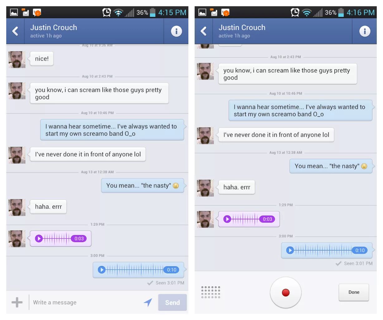 Done send message