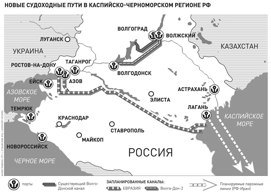 Порты юга россии на карте. Крупнейшие Порты европейского Юга России. Крупнейшие морские Порты европейского Юга. Крупнейшие морские Порты европейского Юга России на карте. Путь из Каспийского моря в черное море.