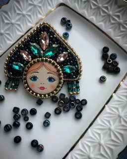 Броши матрешки в кокошниках
