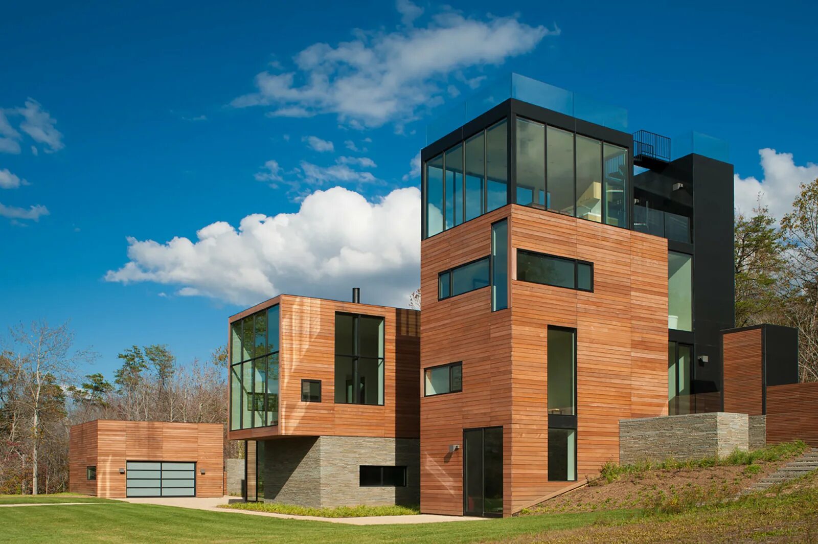 Технология cross laminated timber (clt). Современные решения в строительстве. Современные решения в строительстве. Современные загородные дома. Дом куб robert gurney architect.