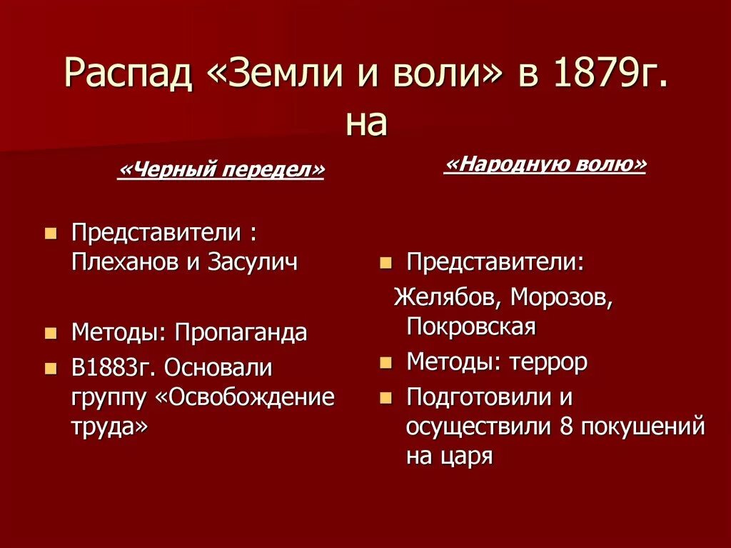 Земля и Воля 1876-1879. Земля и Воля 1876-1879 итоги. Земля и Воля 1876 причины раскола.