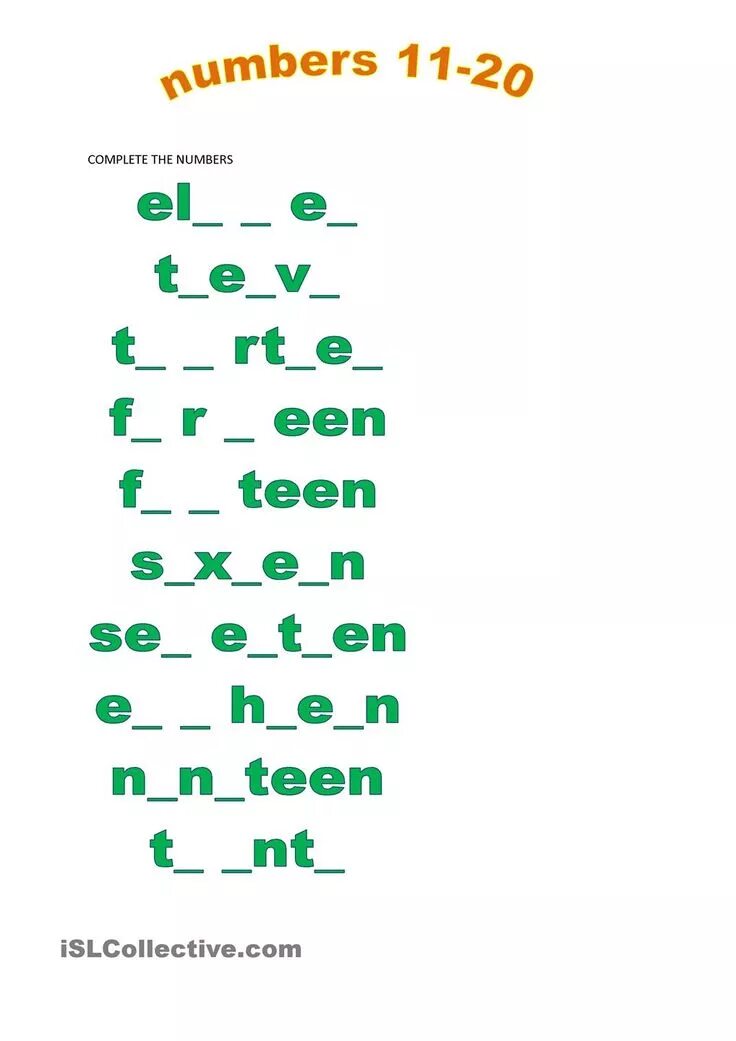 11 20 англ. Числа 1-20 английский упражнения. Задания на числа 11-20 английский. English numbers задания. Числительные 1 класс английский упражнения.