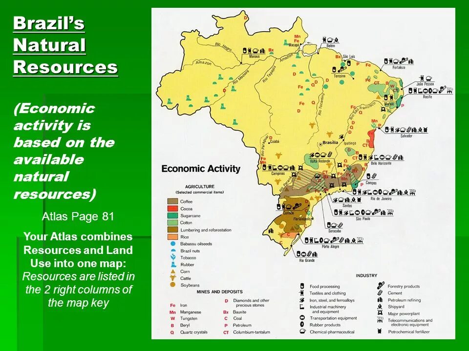 Какие ископаемые в бразилии. Карта ресурсов Бразилии. ГЭС Бразилии на карте. Ресурсы Бразилии. Полезные ископаемые Бразилии.