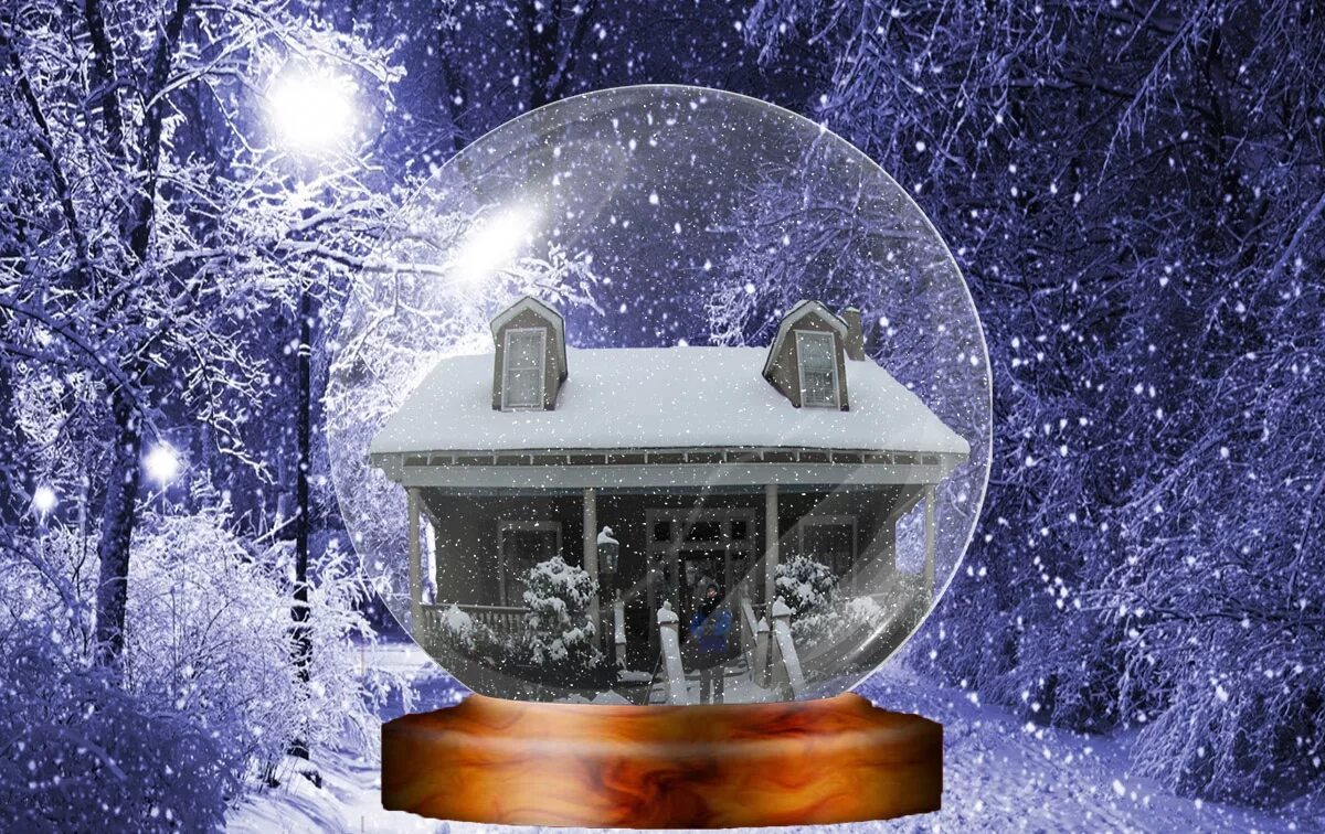 Метель шум слушать. Шар со снегом кладбище. Снежный шар в блендер. Календарь со снежным шаром.