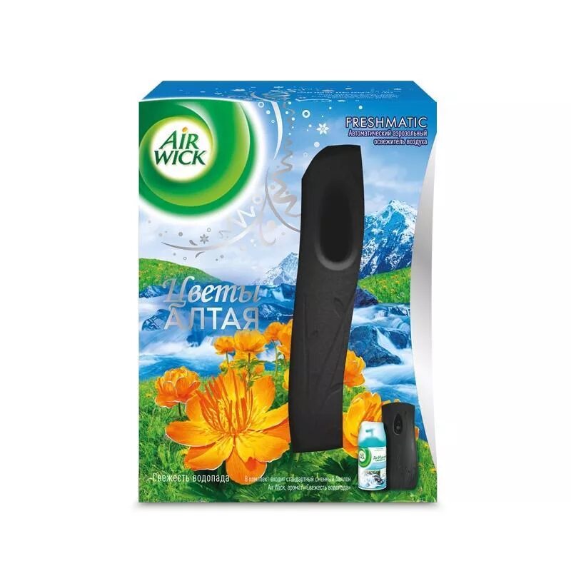 Освежители воздуха аир. Освежитель Air Wick Freshmatic черный. Диспенсер Air Wick черный. Свежесть водопада AIRWICK. Освежители для офиса автоматические с водой.