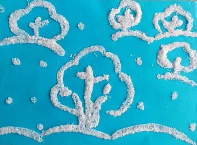 Рисование солью в детском саду. Рисование солью. Нетрадиционное рисование солью. Рисование солью в старшей группе. Рисование клейстером в детском саду.