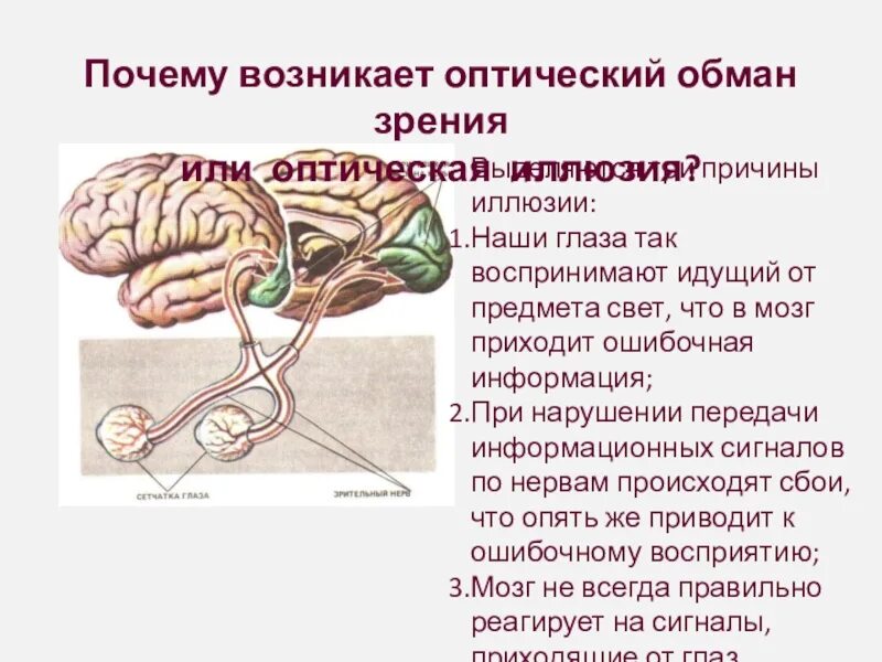 Причины оптических иллюзий. Почему возникают зрительные иллюзии. Почему возникают оптические иллюзии. Причины зрительных иллюзий. Оказаться почему а объяснить