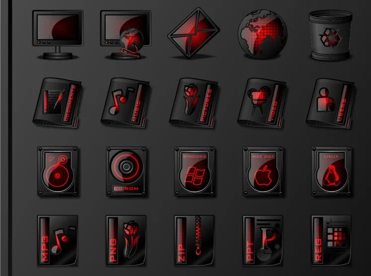 ICONPACKAGER иконки Red. Значок красно черный. Красно черные иконки приложений. Черно красные иконки. Iconpackager