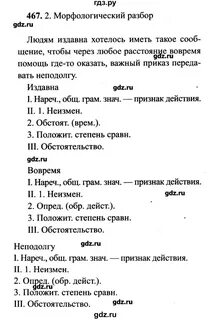 Русский язык 7 класс упр 467