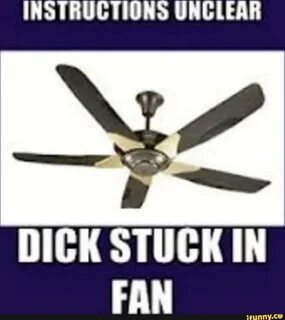 INSTRUCTIONS UNCLEAR DICK STUCK IN FAN - iFunny