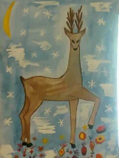 Нарисовать рисунок золотое копытце