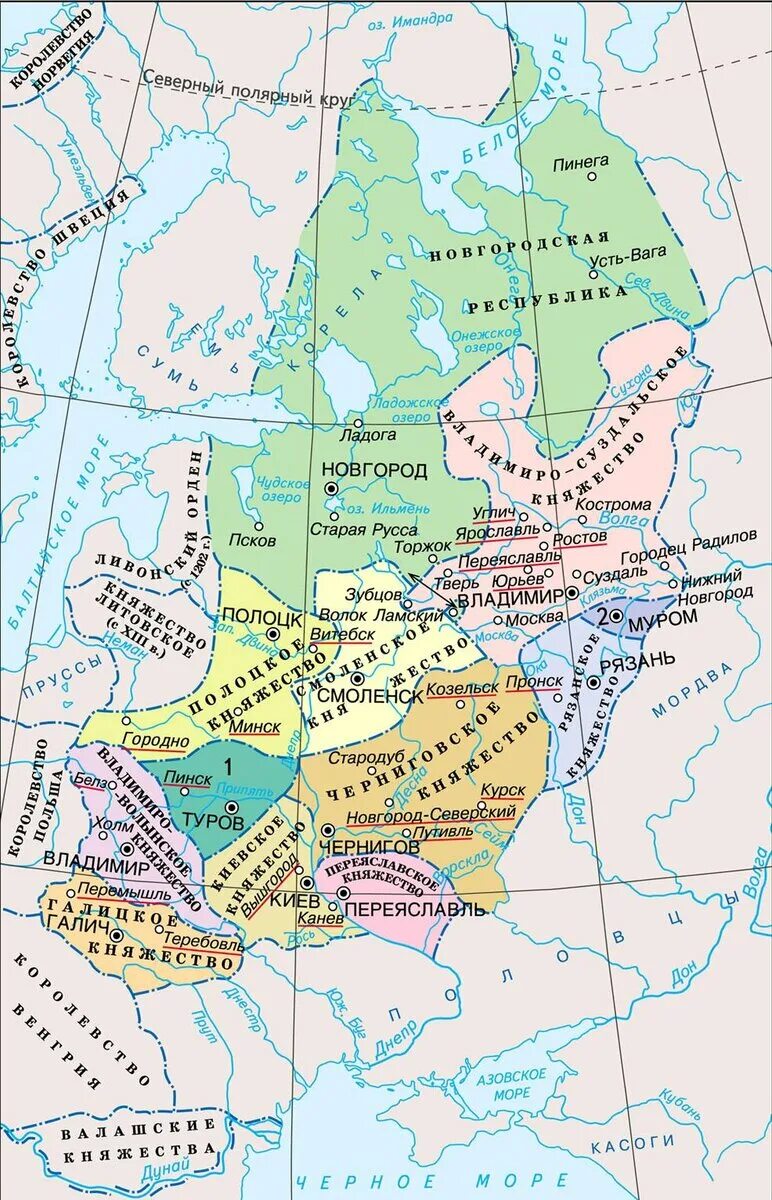 Карта русские земли в 13 веке. Карта княжеств Руси 13 век. Карта Руси 12 века с княжествами. Карта княжеств древней Руси 12 век. Карта княжеств древней Руси.