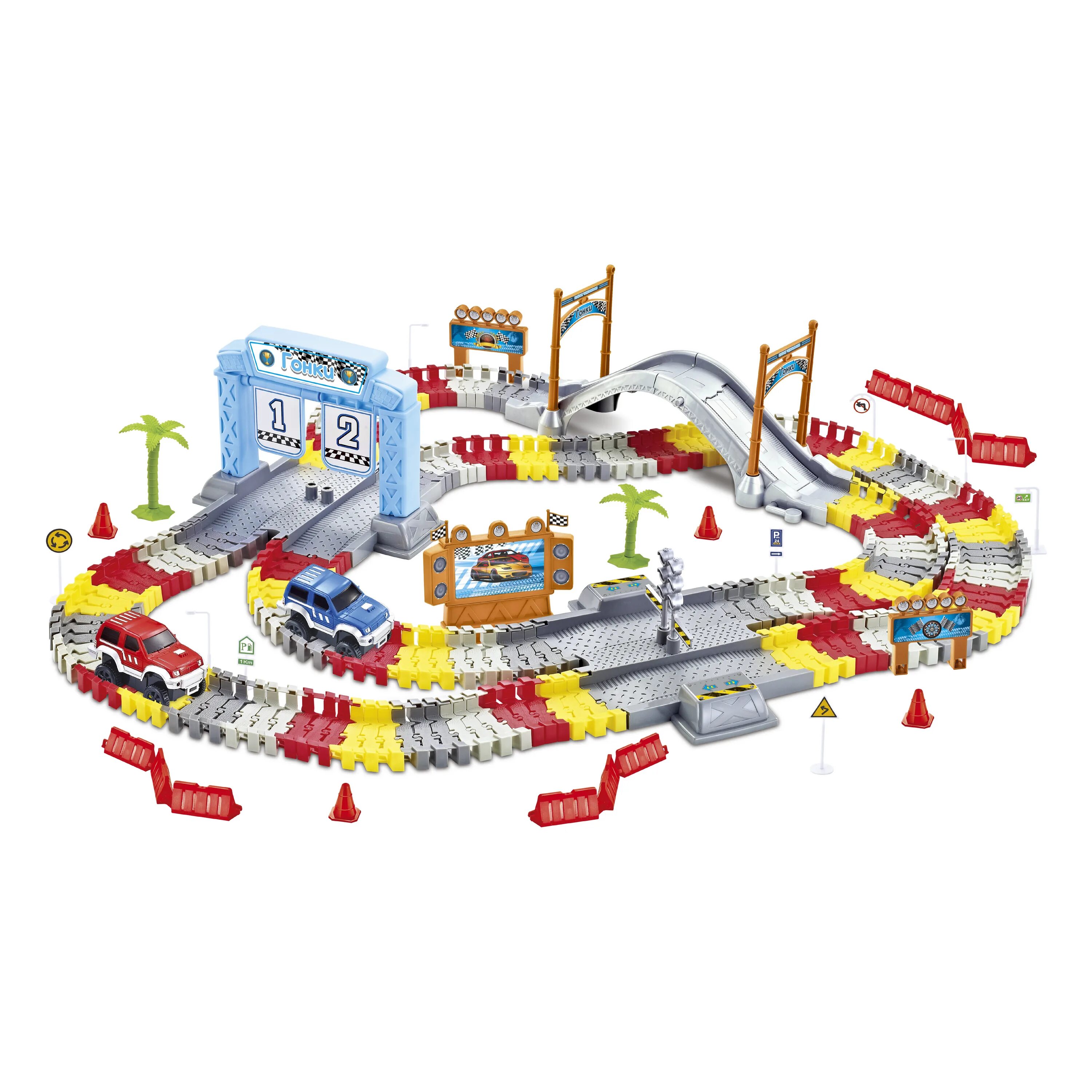 Track drive. 1toy игрушечный трек Мегаполис. Трек 1toy 237 деталей гибкий. Гонки игрушки. Гонки трек игрушка.